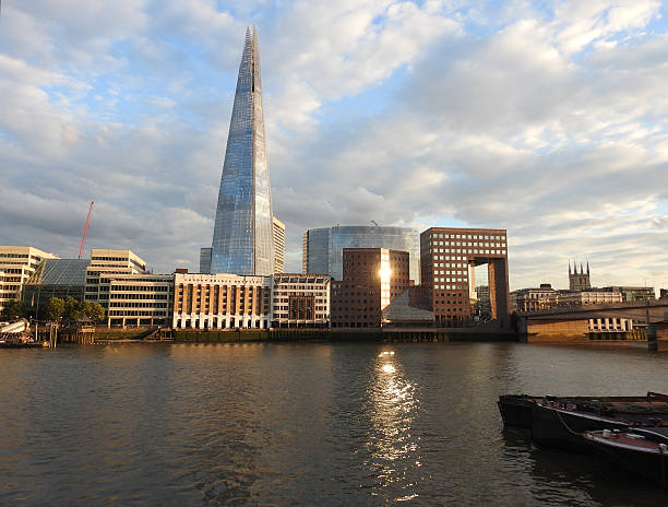 istock England, London, Thames river, Shard Tower 614021306