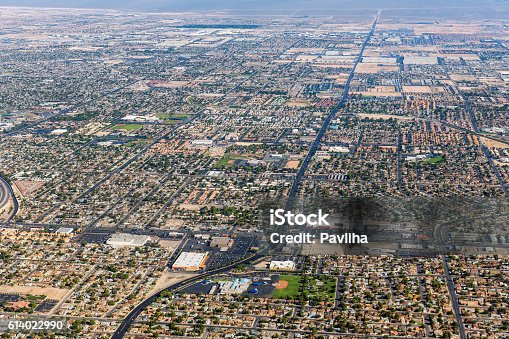 istock Arial View of Northern Las Vegas, Nevada USA 614022990