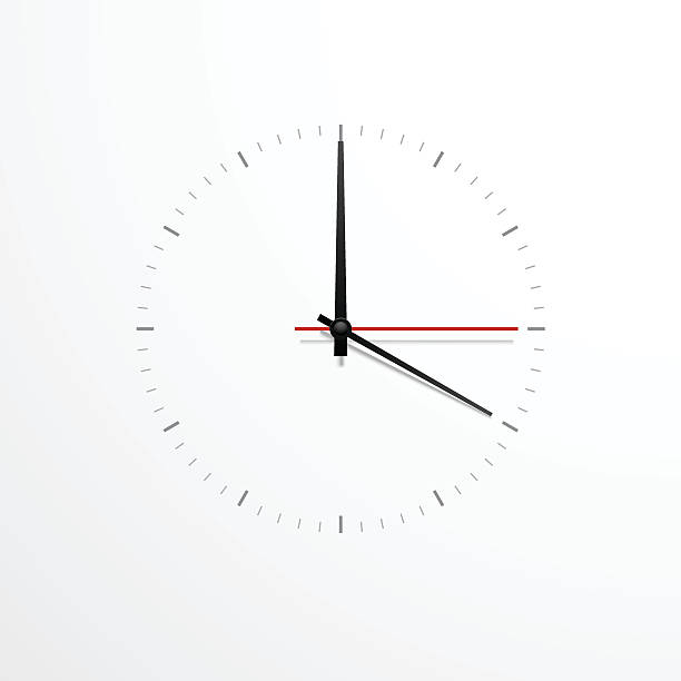 간단한 벽 시계 - clock ticking stock illustrations