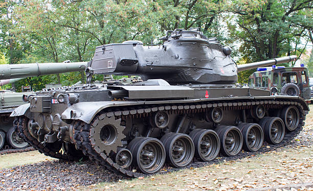 포즈난, 폴란드. 2016년 10월 1일. 패튼 m-47 -미국 탱크. - george patton 뉴스 사진 이미지