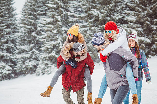 istock Vacation with friends on mountain 614028598