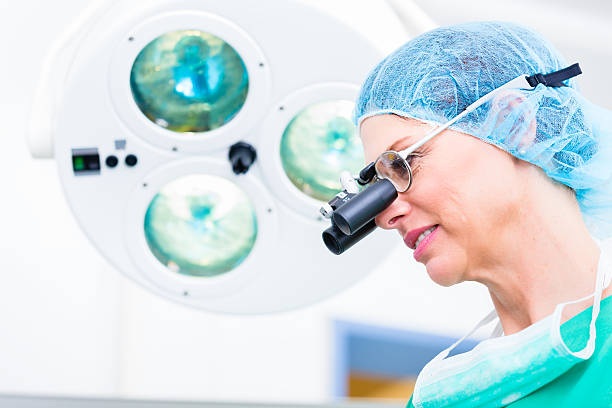istock Orthopedic surgeon with special glasses 614030266