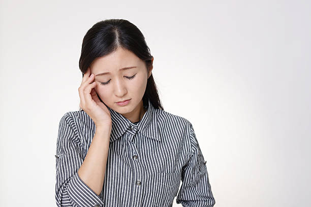 istock Woman who has a headache 614032426