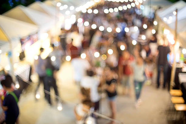 mercato a piedi all'aperto - partito politico foto e immagini stock