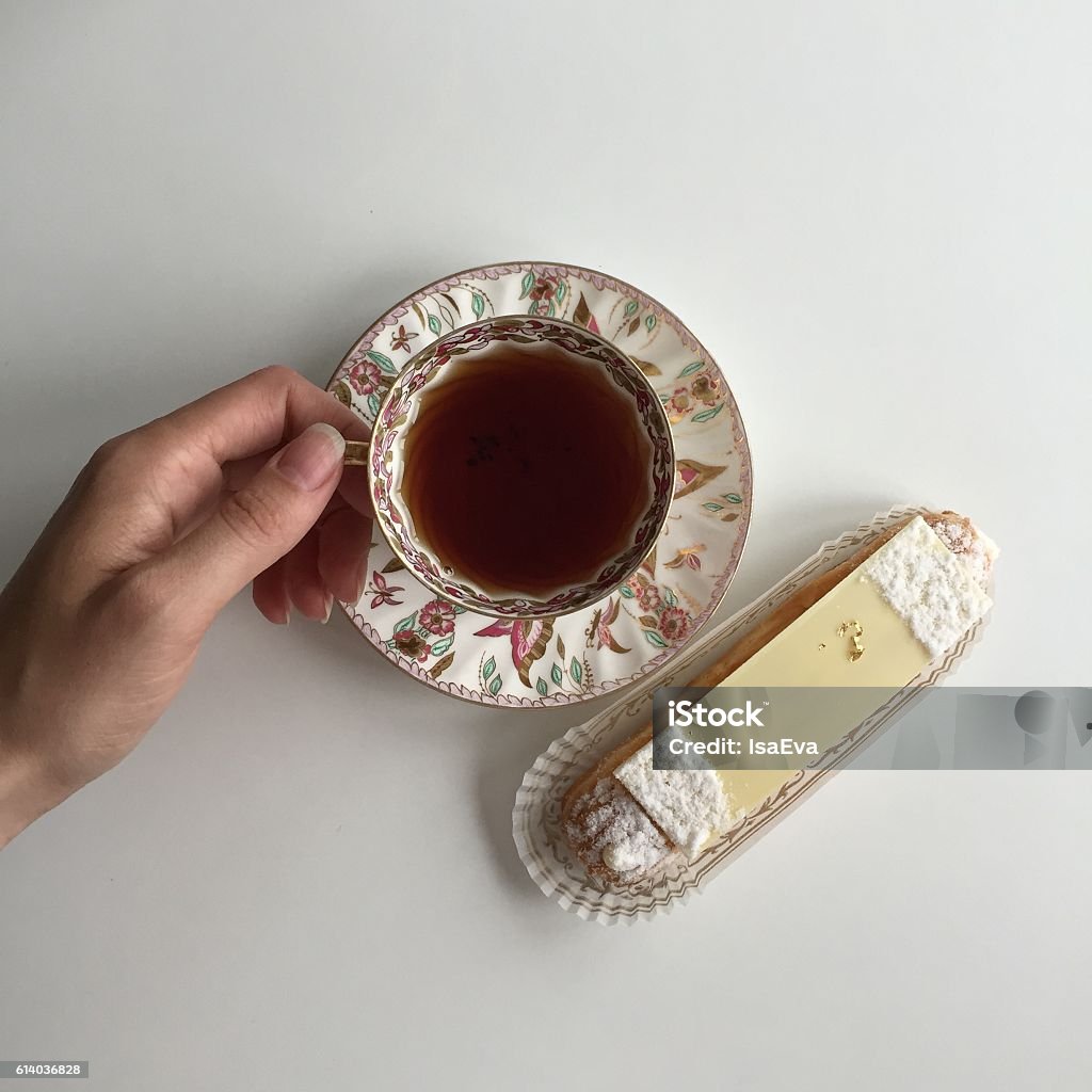 Tea Time #tea #teatime #blacktea #ecler #sweet #5oclock #cup #luxury #sweet  Afternoon Tea Stock Photo