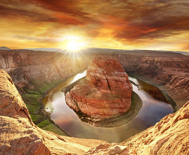 istock Horseshoe Bend at dusk, Arizona 614039036