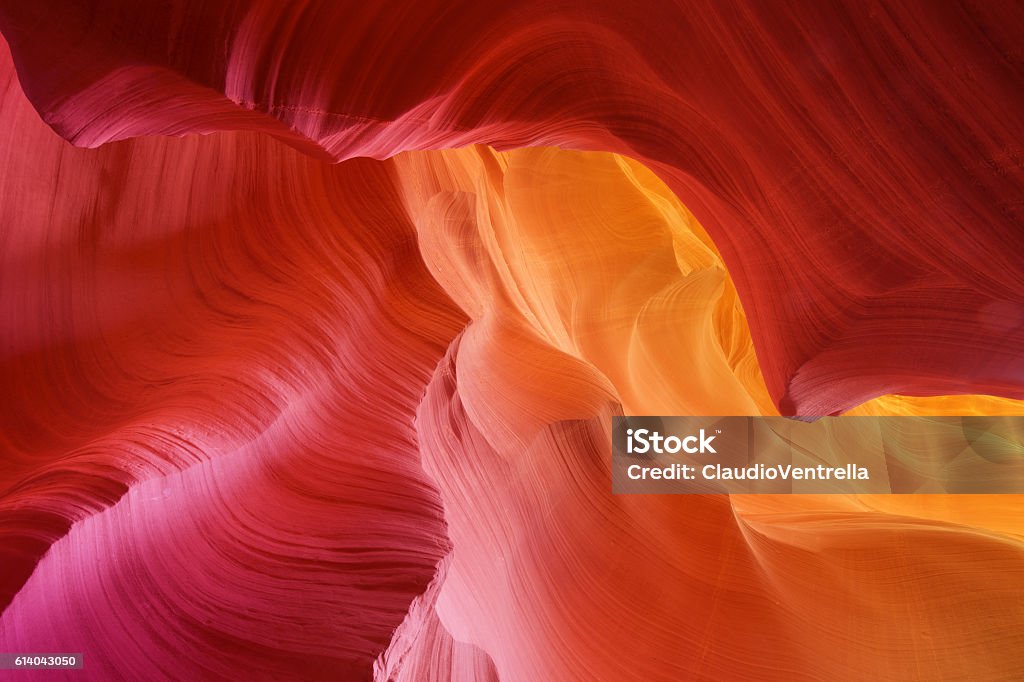 color hues of stone in antelope canyon color hues of eroded stone, antelope canyon Nature Stock Photo