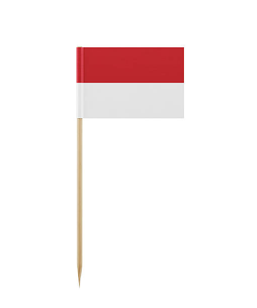 istock Tiny Flag of Indonesia on a Toothpick 614044466