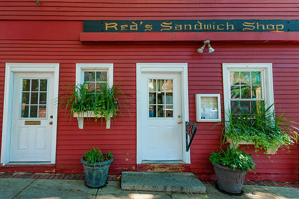 salem massachusetts sandwich shop - restaurant editorial entrance menu photos et images de collection