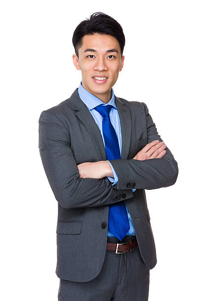 istock Asian young business man making gestures 614049254