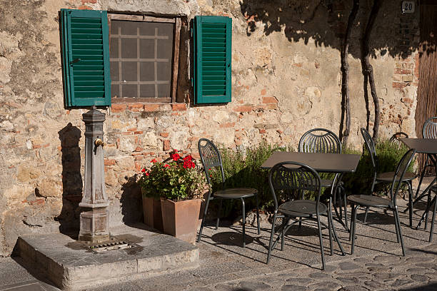istock Cafe Table and Chairs; Tuscany 614049534