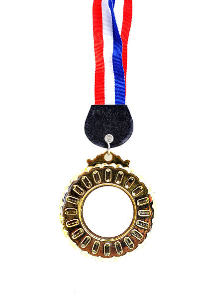 istock Medal with ribbon isolated on white background 614052528