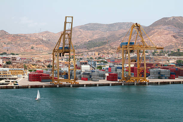 istock Sea cargo port. Cartagena, Spain 614052572