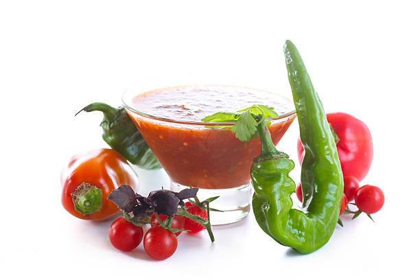 istock Adjika sauces from fresh vegetables 614053958