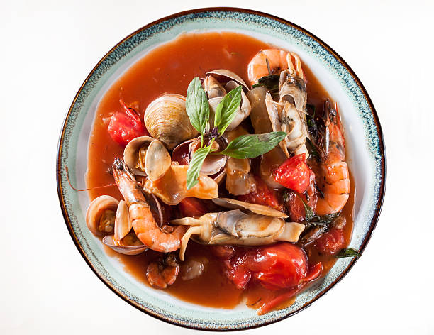 Thai hot and sour seafood