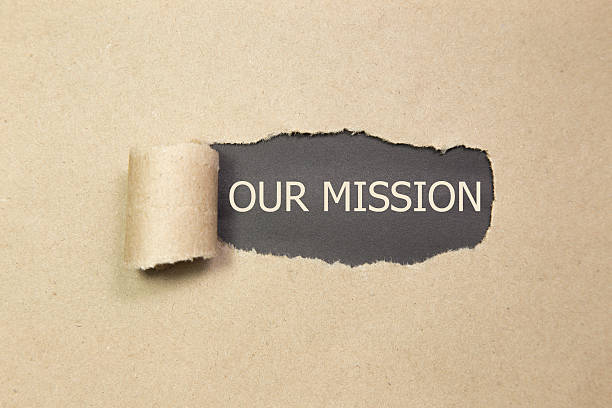 istock Our Mission message written under torn Brown paper 614106424