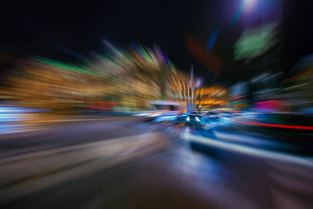 istock colorful light trace from night traffic in the city 614106980
