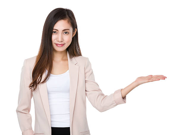 istock Asian young business woman making gestures 614108348
