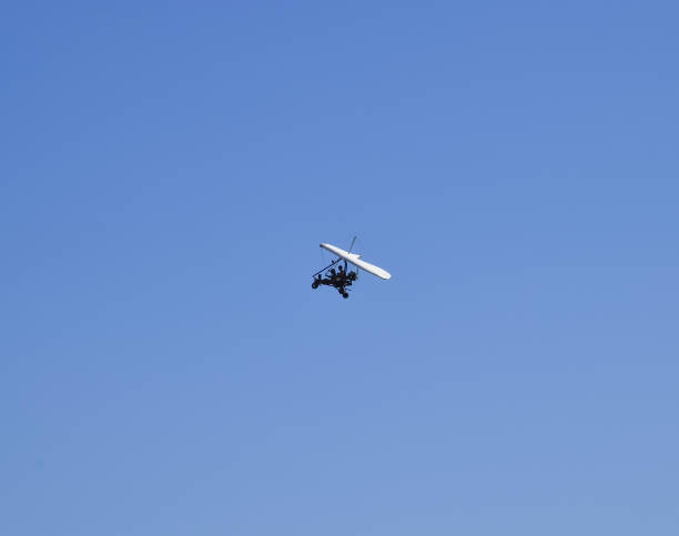 istock Trike, flying in the sky with two people 614109404