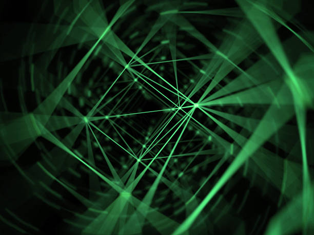 istock Geometry surfaces, lines and points background, Used as digital wallpaper 614109612