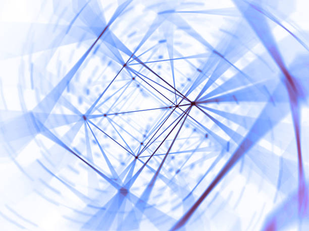istock Geometry surfaces, lines and points background, Used as digital wallpaper 614110494