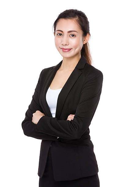 istock Asian young business woman making gestures 614110690