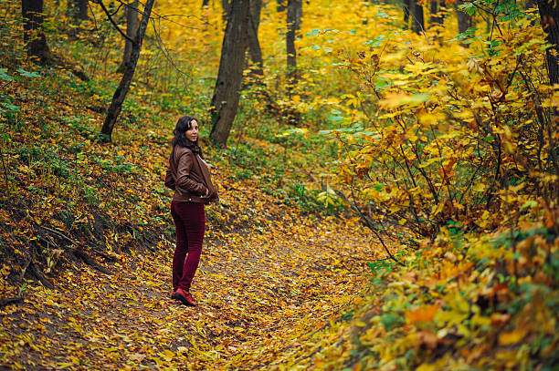 Free Stock Photo of Woman Walking Through Forest Holding Bird ...