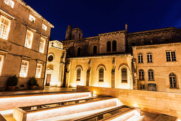 istock Notre-Dame-et-Saint-Castor Cathedral in Nimes 614111236