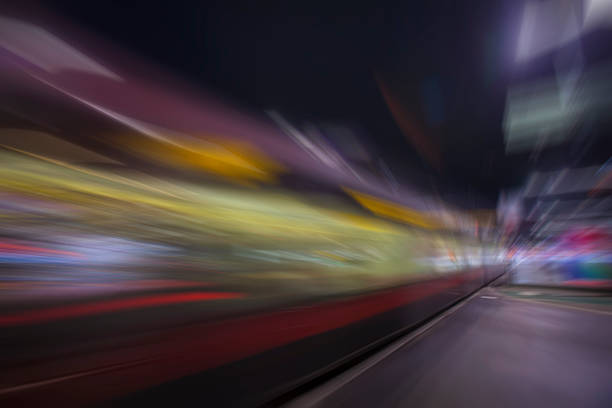 istock colorful light trace from night traffic in the city 614111298