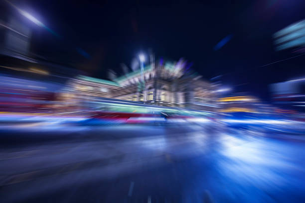 istock colorful light trace from night traffic in the city 614112252