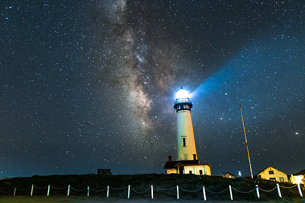 istock Milky way over Pogeon Point Lighthouse 614113486