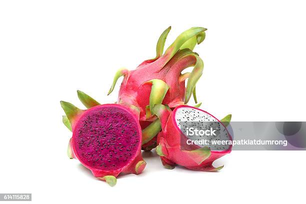 Dragon Fruit Isolated Stock Photo - Download Image Now - Pitaya, Cut Out, Food