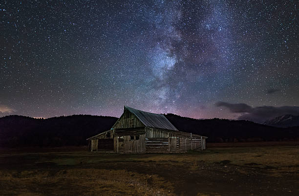 istock Milky way in the dark night 614117064