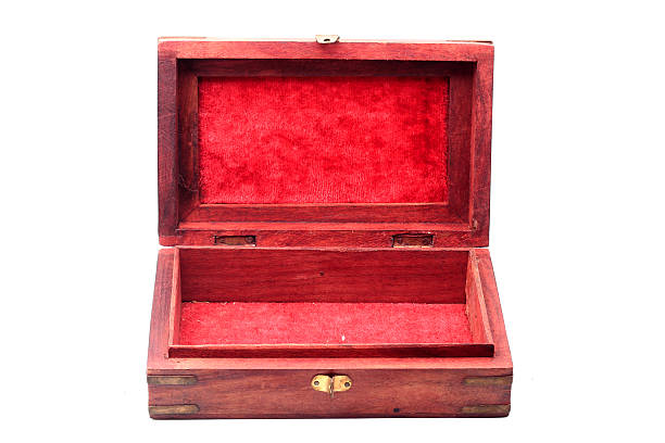 istock Vintage closed wooden box 614117194