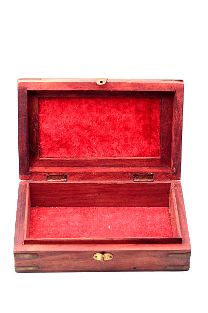 istock Vintage closed wooden box 614117386