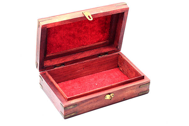 istock Vintage closed wooden box 614117526