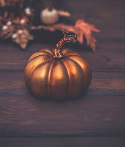 istock Luxurious still life arrangement for Thanksgiving or Halloween. Fall holidays 614121900