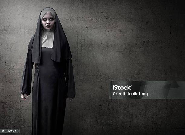 Scary Devil Nun Stock Photo - Download Image Now - Exorcism, Devil, Girls