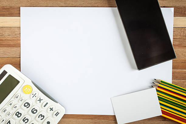 istock business paper on wood 614124862