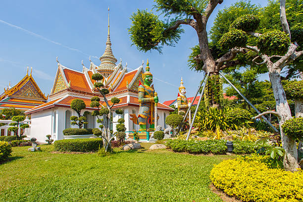istock Wat Arun Buddhist religious places in sunshine day 614124956