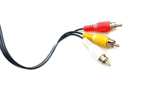 istock Red, white and yellow male cinch plugs 614126254