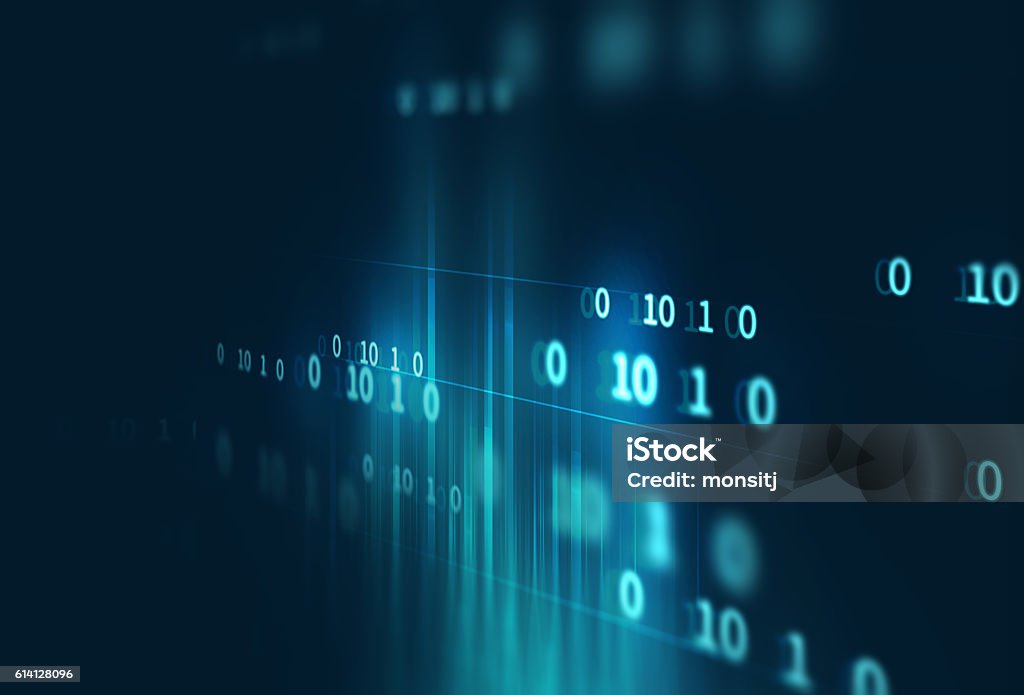 Digital Code Number Abstract Technology Background Stock Photo ...