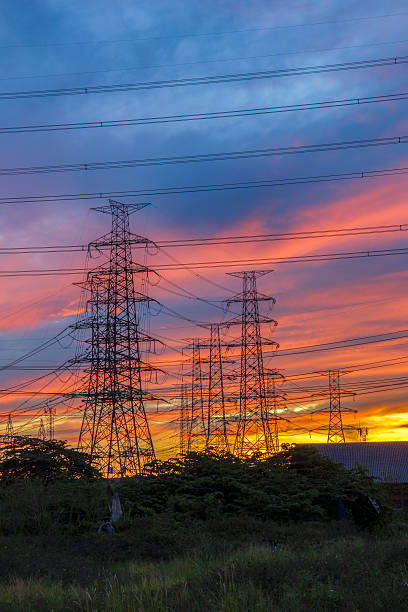 istock High voltage pole, Transmission line tower in Thailand 614128164