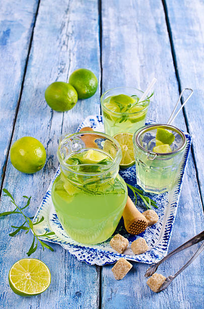 istock Drink of lime and tarragon 614129094