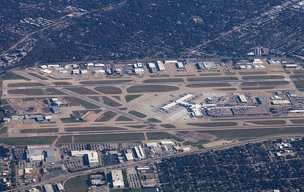 istock Aerial view of Airport 614130130