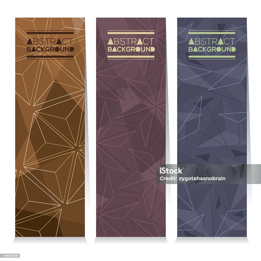 Strip Banner Sample Modern Design Set Of Different Three Stripes Graphic Vertical Banners ...