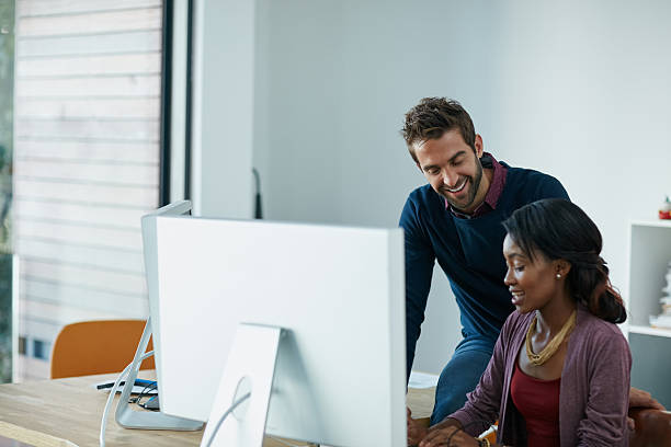 istock Working together to double up on success 614135170