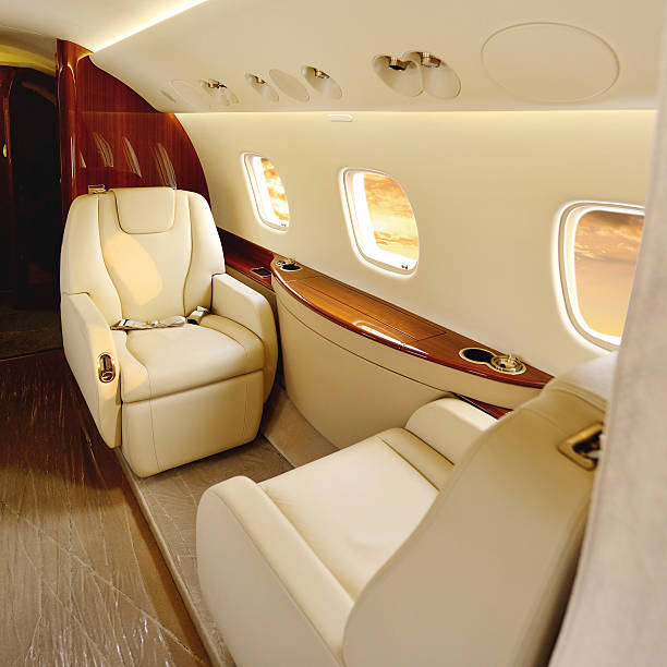 istock Aircraft Passenger Cabin Luxury Seat 614135804
