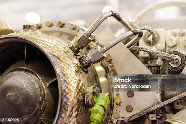 Detail Of Gasturbine Auxiliary Power Unit Stock Photo - Download Image Now - Equipment, Air Vehicle, Crowd of People