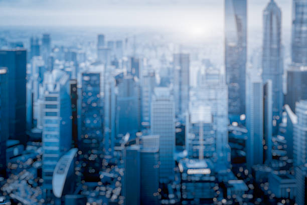 istock Aerial view of downtown Shanghai 614139342